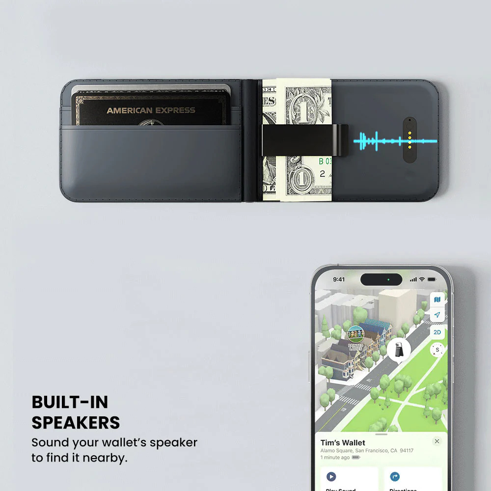 LOC8 MagSafe Finder Wallet and Stand with Money Clip - Image 3