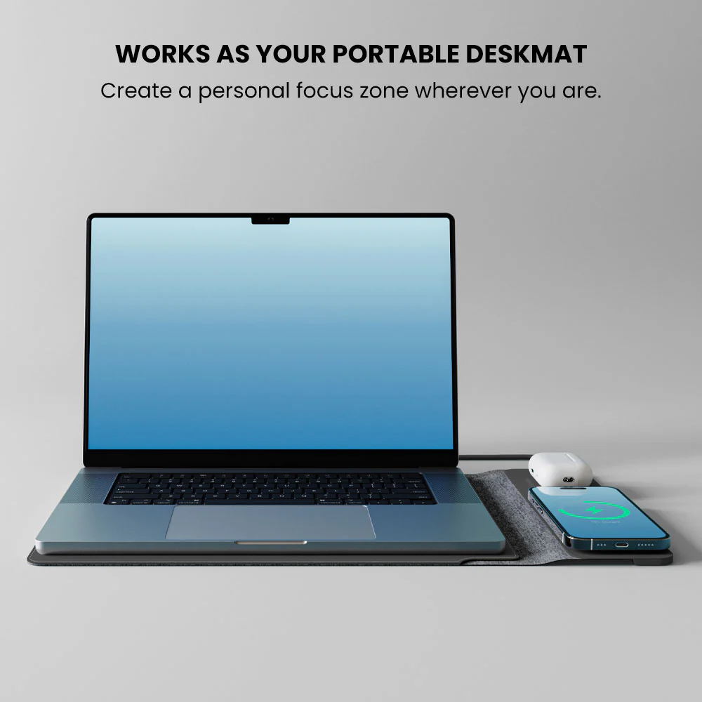 NEXA 4-in-1 Laptop Sleeve with Wireless Charging - Image 4