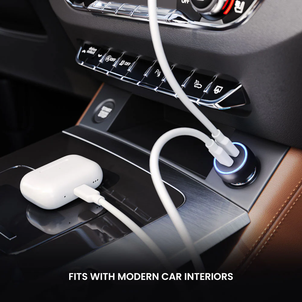 PULSE 60 2-Port USB-C Car Charger - 60W - Image 10