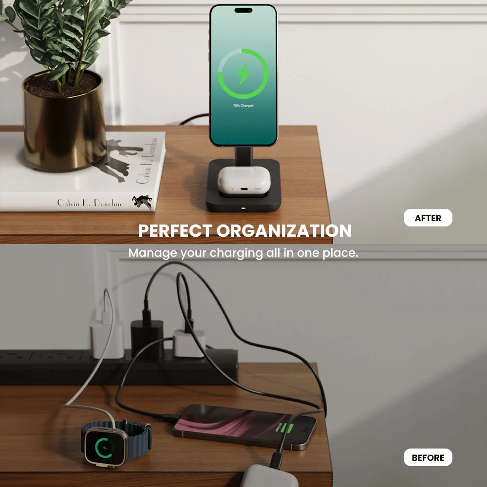 TRIO 3-in-1 Wireless Charging Station - Image 19